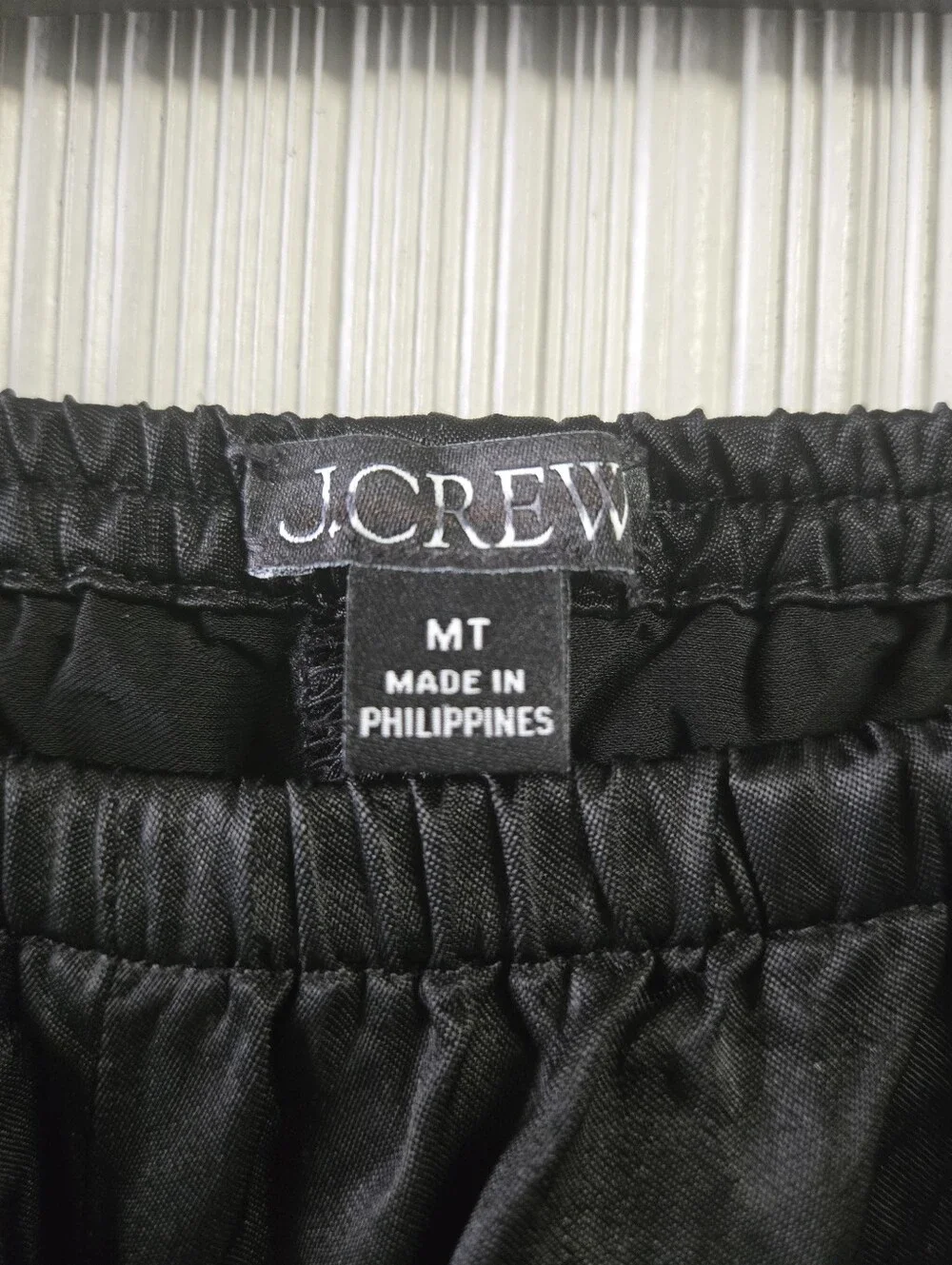 J. Crew Cosmo Pant in luster Charmeuse, Medium Tall $158 Relaxed fit Black